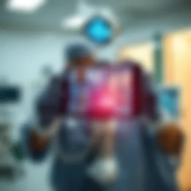 AR application in a medical setting