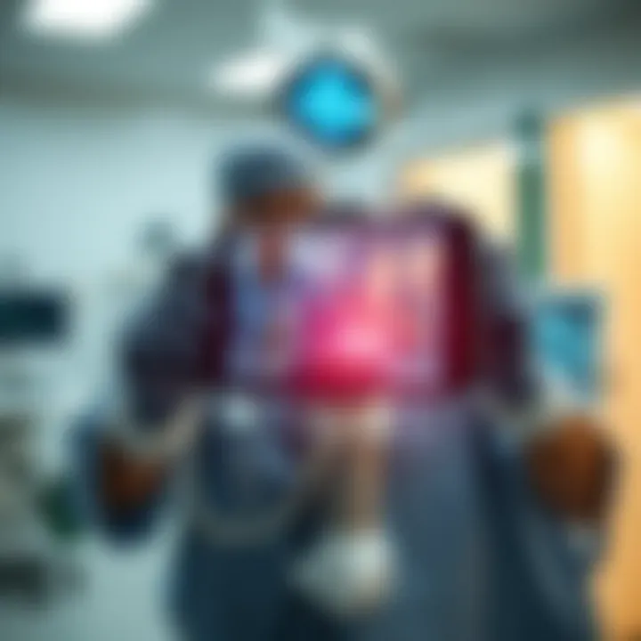 AR application in a medical setting