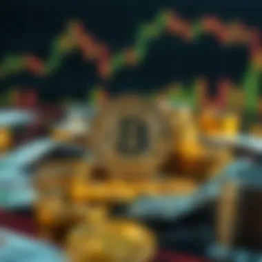 Illustration of cryptocurrency trading against fiat currencies