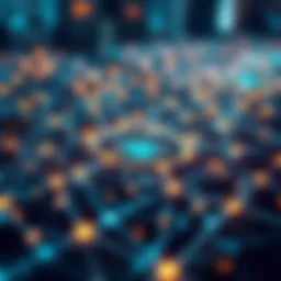 Visualization of a blockchain network