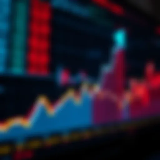 Illustration of Bullish Stock Trends Graph showing a bullish trend in stock prices