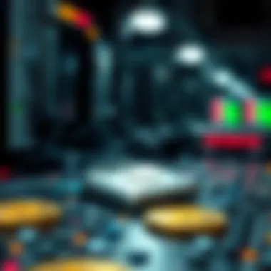 Conceptual art showing the vulnerabilities in cryptocurrency systems