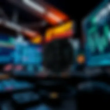 A visual representation of various digital crypto exchange platforms.