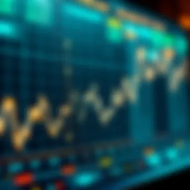 Graph depicting dollar exchange rate fluctuations