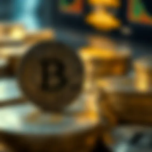 Conceptual illustration of fungibility in cryptocurrency