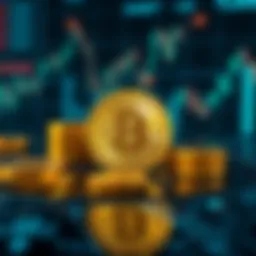 Conceptual representation of leverage trading in cryptocurrency markets