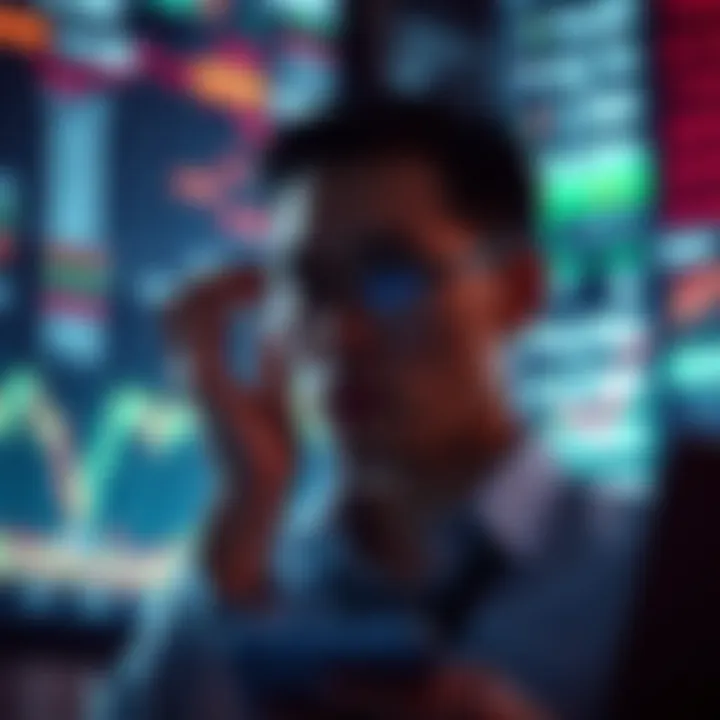 Investor analyzing market dynamics