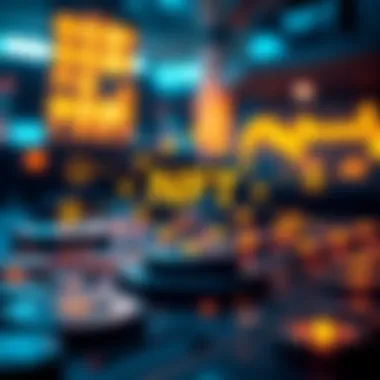 Diagram illustrating blockchain technology that powers NFTs