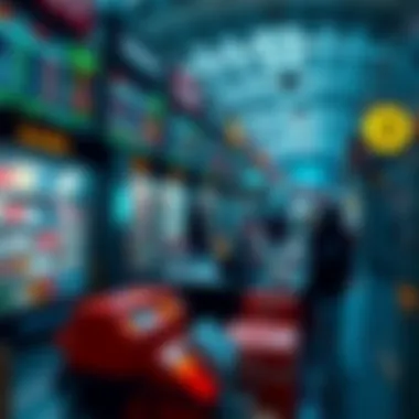 Conceptual representation of NFTs in a digital marketplace