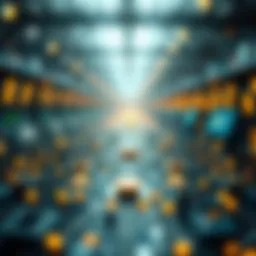 A conceptual diagram illustrating peer-to-peer network architecture