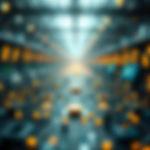 A conceptual diagram illustrating peer-to-peer network architecture