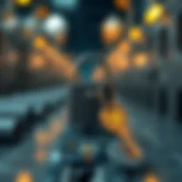 The concept of public key cryptography illustrated with locks and keys