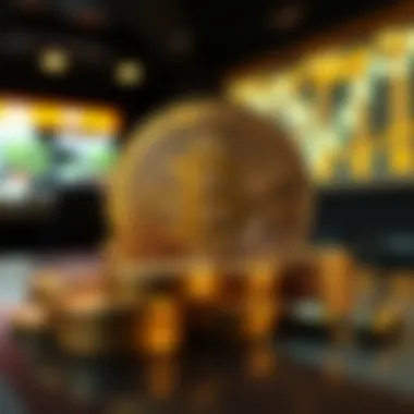 Conceptual illustration of recurring investments in cryptocurrency.