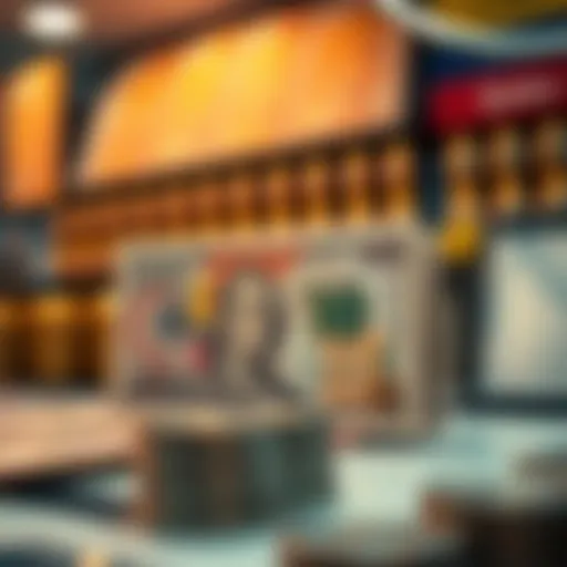 Visual representation of the Bolivar currency