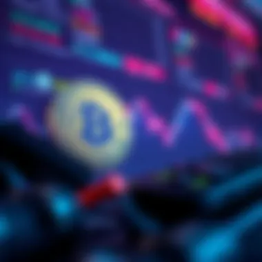 Illustration showcasing volatility in cryptocurrency markets