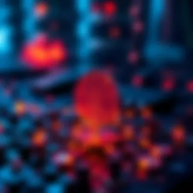 A visual depiction of blockchain technology illustrating its connection to NFTs