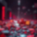 An abstract representation of digital assets symbolizing NFTs