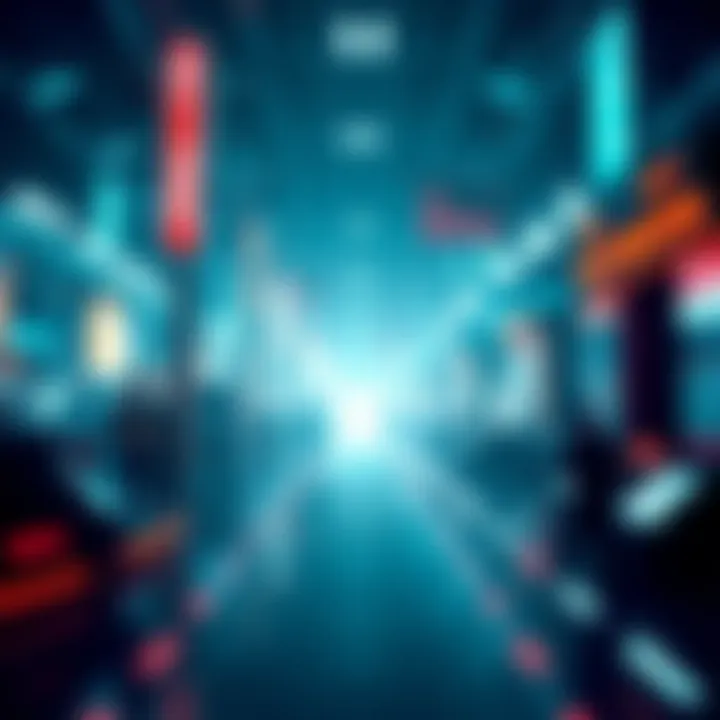 A futuristic illustration representing the evolution of NFTs and their market