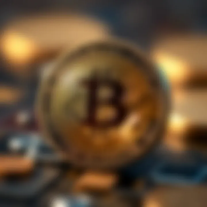 A beautifully designed physical bitcoin coin showcasing intricate details