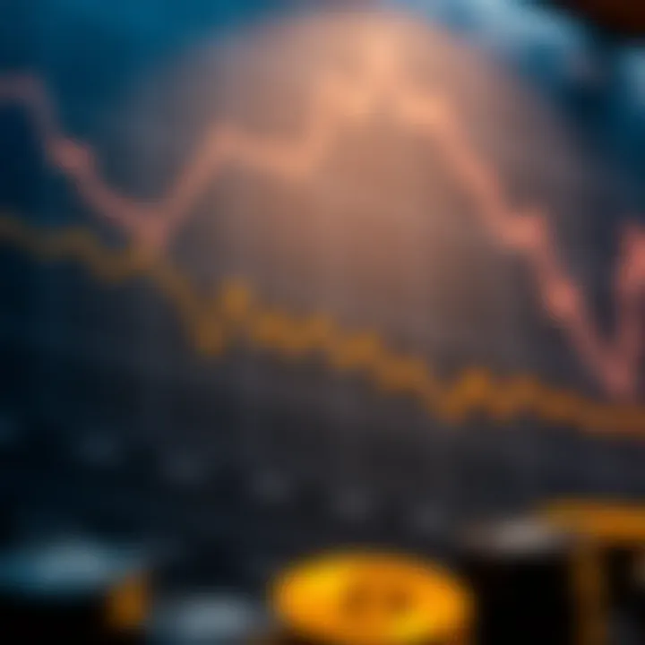 Chart comparing transaction volumes across different cryptocurrencies