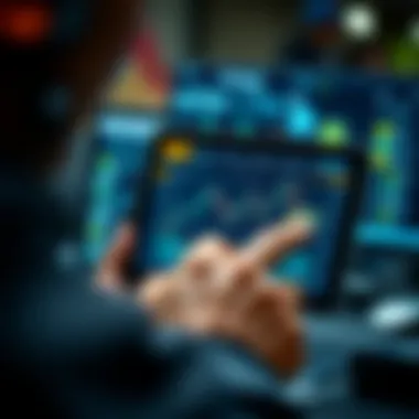 User engaging with the Hotbit trading bot interface on a device