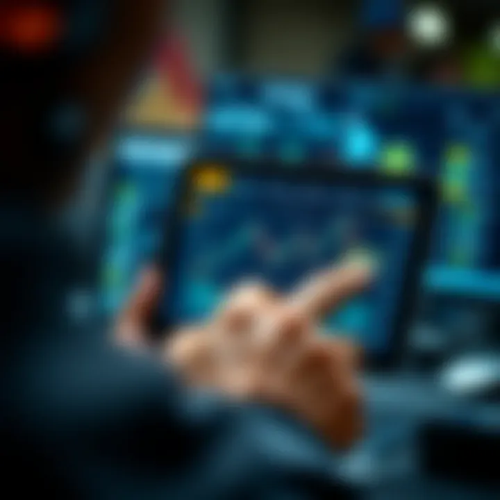 User engaging with the Hotbit trading bot interface on a device