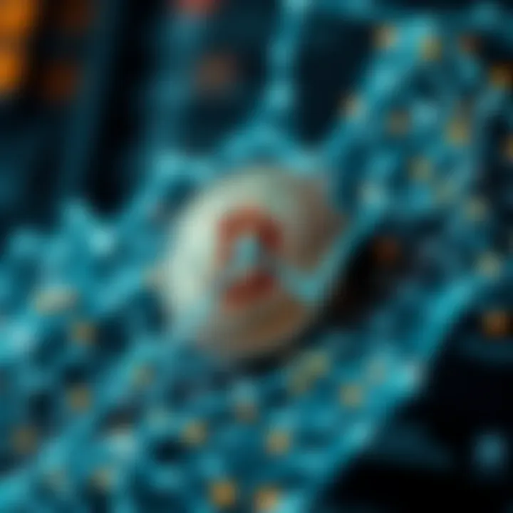 The Fusion of Finance and Art An abstract representation of cryptocurrency and digital assets