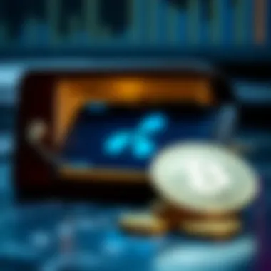 A secure digital wallet with Ripple cryptocurrency displayed