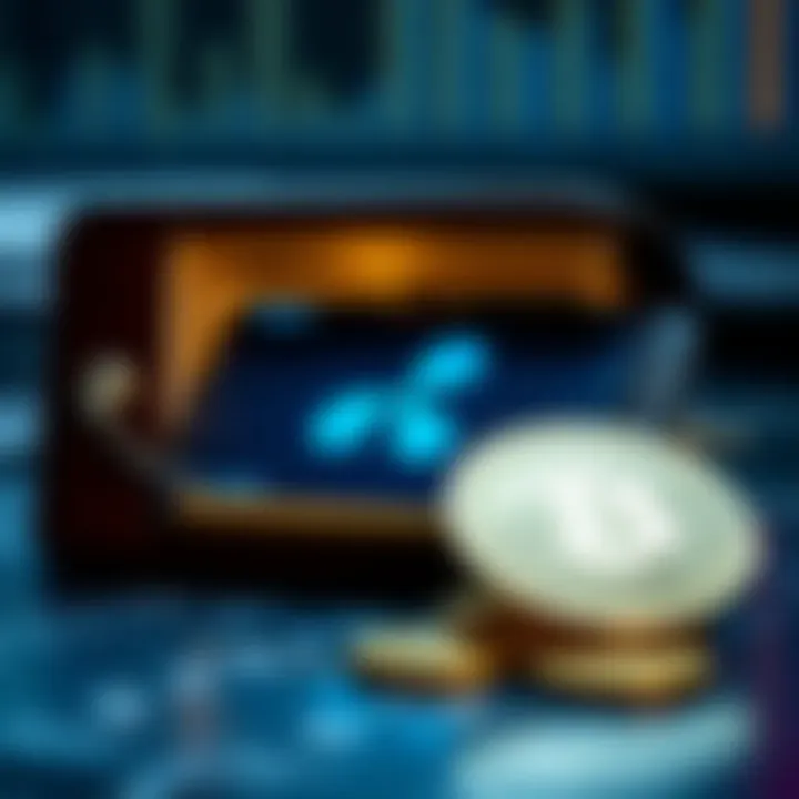 A secure digital wallet with Ripple cryptocurrency displayed